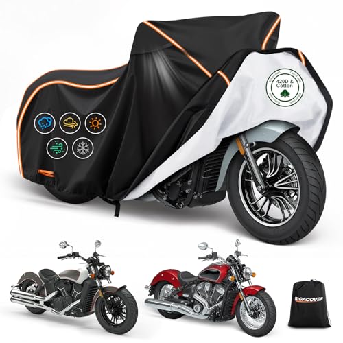 Motorcycle Cover for Indian Scout 101,Sixty,Rogue,Rogue Sixty,Scout Classic - size: for Indian Scout