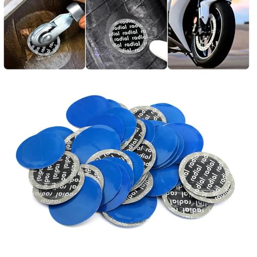 Tire Repair Patch, 80 Pcs 58mm Tire Patch Kit, Heavy Duty Tire Patches - size: 58