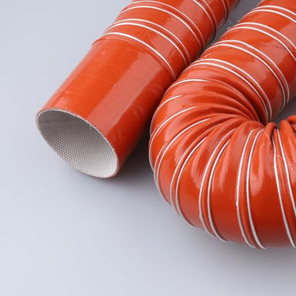 AC PERFORMANCE ID 2" Silicone Air Intake Ducting with Cuff Red 3 Meter - color: Red with Cuff, size: 2", 10 FT (3M)