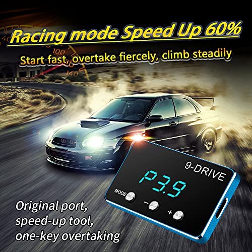 JINKEY Throttle Response Controller, 9 Drive Throttle Controller 9 Mode Electronic Racing Accelerator for DODGE for RAM 1500/2500 2007-2018, for Jeep for Chrysler