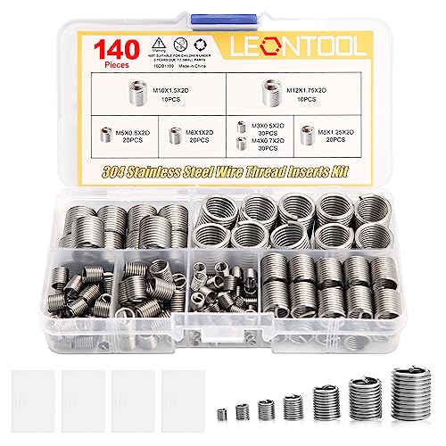 140 Pcs Wire Thread Inserts Kit, Metric Helical Type Coiled Wire - style: 140pcs