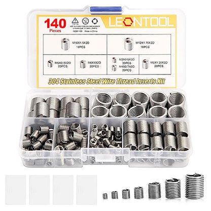 140 Pcs Wire Thread Inserts Kit, Metric Helical Type Coiled Wire - style: 140pcs