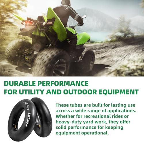 AR-PRO (2-Pack) 13x5.00-6 Heavy-Duty Inner Tubes Replacement for Razor Dirt Quad Versions, TR87 Bent Valve Stem, Fits Lawn Mowers, Go-Karts, ATVs, Snow Blowers, Garden Tractors, and More - size: 13x5.00-6,TR-87