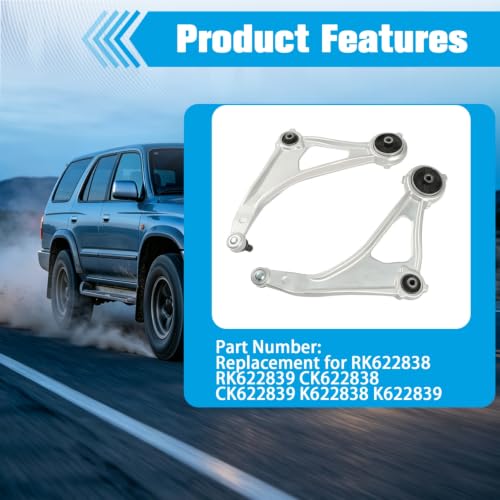 LABLT K622839 K622838 CMS301171 CMS301170 Front Lower Control Arms with Ball Joints Pair Replacement for Altima 2015-2018 Replacement for Maxima 2016-2023