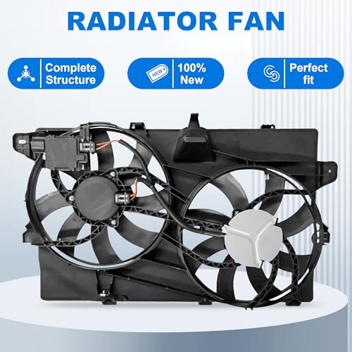 Radiator Cooling Fan Assembly Compatible with 2007-2014 Ford Edge Lincoln Mkx 7T4Z8C607B