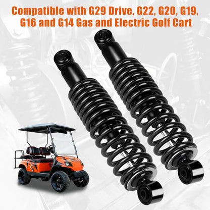MOSNAI Heavy Duty Golf Cart Rear Shocks for Yamaha G14 G16 G19 G20 G22 G29 - color: Black
