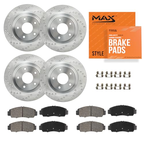 Max Advanced Brakes Front & Rear Brake Kit For Jeep Cherokee