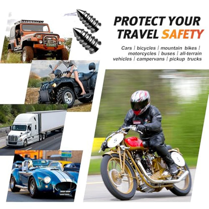 Morcheiong 30 Pcs Tire Repair Rubber Nail Kit Self-Tapping Tire Repair Screws Suitable for Motorcycles Trucks Cars Other Vacuum Tire Vehicles