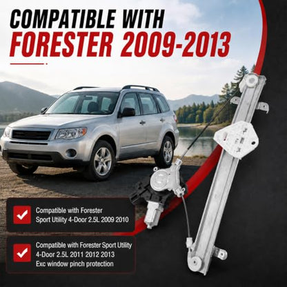 Nakkaa Front Left Window Regulator Compatible with Forester 2009-2013