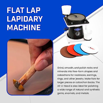 Hi-Tech Diamond 8" All-U-Need Lapidary Machine, Rock Polishing Kit - style: 8" All-U-Need