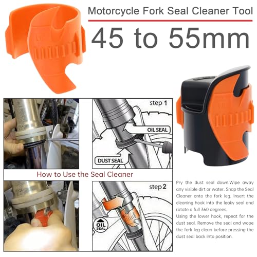 Fork Seal Saver & Oil Level Syringe Gauge Kit, Suspension Repair Tool Kit - color: Orange