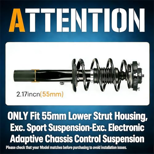ILONPA (4) Front Struts & Sway Bar Links for 2006-2017 Volkswagen Jetta