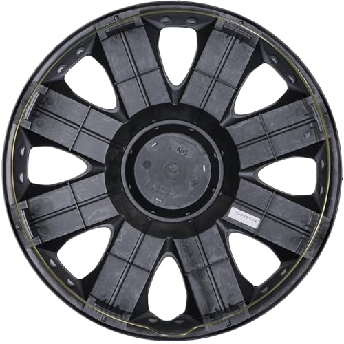 15" Wheel Covers Hubcaps, 15inch Wheel Hub Caps OEM Rim Protectors - color: 5056-Black Lacquer-15