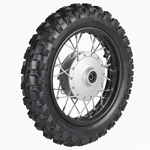 Front & Rear 2.5-10 10" Wheels Tires and Rims 1.4 x 10 With 12mm Bearing for 50cc CRF50 XR50 Dirt Pit Bike - size: Front + Rear