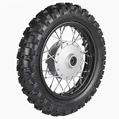 Front & Rear 2.5-10 10" Wheels Tires and Rims 1.4 x 10 With 12mm Bearing for 50cc CRF50 XR50 Dirt Pit Bike - size: Front + Rear