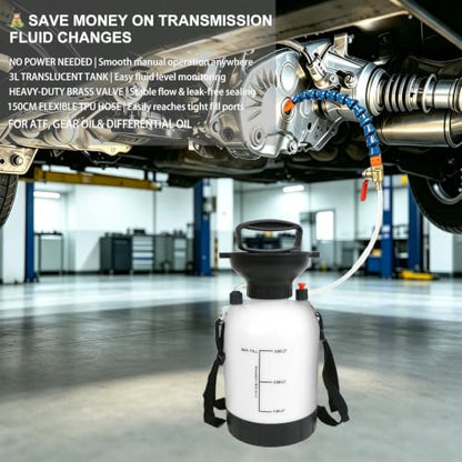 3L Transmission Fluid Pump, Manual Fluid Transfer Pump for ATF & Gear Oil - size: Fluid Pump-3L