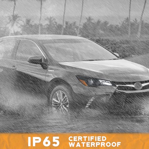 WEELMOTO Headlights for 2015 2016 2017 Toyota Camry XLE LE SE Factory - color: Clear Lens I Black Housing I Amber Reflector