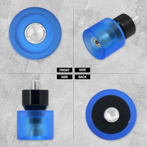 Crash Bar Slider Ends Frame Sliders Fit for Harley M12 Screw - color: #1 Blue