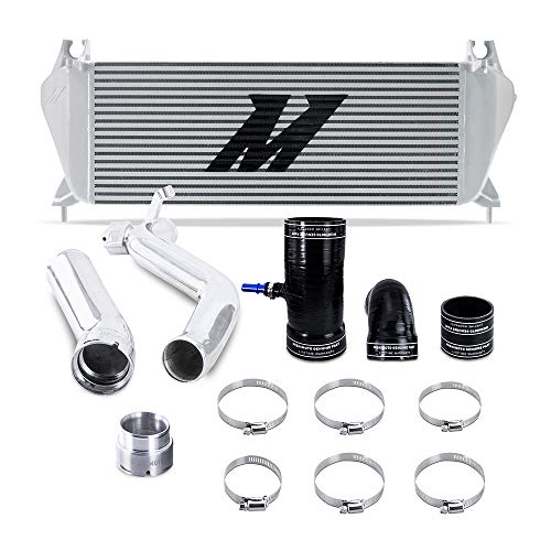 Mishimoto MMINT-RGR-19KSLP Performance Intercooler Kit, Compatible With Ford Ranger 2.3L EcoBoost 2019+, Silver Intercooler, Polished Pipes