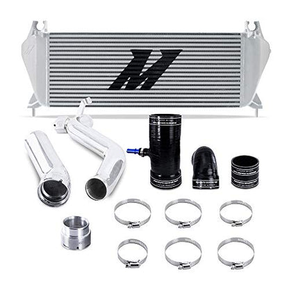 Mishimoto MMINT-RGR-19KSLP Performance Intercooler Kit, Compatible With Ford Ranger 2.3L EcoBoost 2019+, Silver Intercooler, Polished Pipes