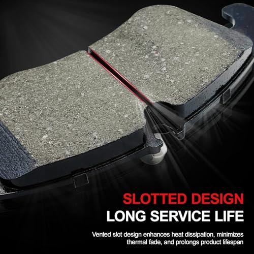 Brake Pads Sets(8 Pcs) -Front & Rear-Fit For Ford For F-150 2004-2009,Fit For Lincoln Mark LT 2006-2008| Front Rear Ceramic Brake Pads| D1083, D1012|