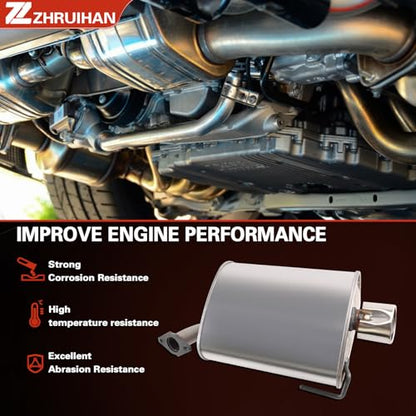 Exhaust Resonator Muffler Pipe System Replacement kit Compatible with - size: 2009-2013 Forester 2.5L H4