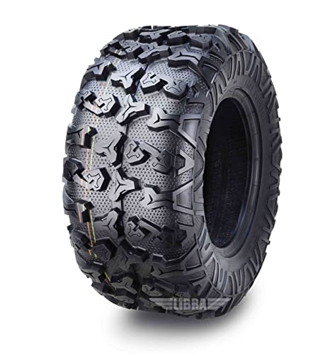 Free Country ATV Tires 25X10R12 8PR Radial w/SideScuff Guard 10343, Set 2 - size: 25x10R12