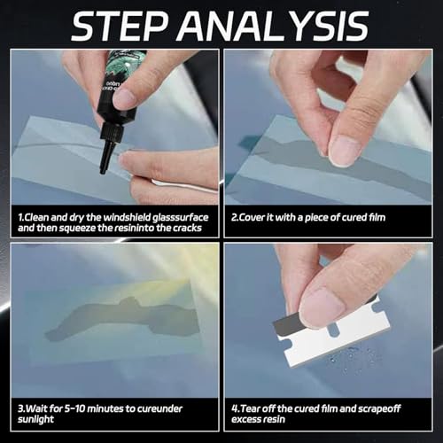 Windshield Chip Repair Kit - Quick Repair Automotive Tool for Windshields