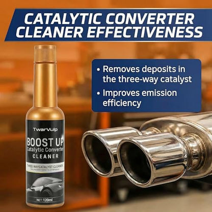 Catalytic Converter Cleaner Catalytic System Cleaner Additive for Gas & Diesel Vehicles, Routine Maintenance Treatment, Supports Smooth Engine Operation, Easy Pour-in, 3 Pack 120ml - size: 3 Pack