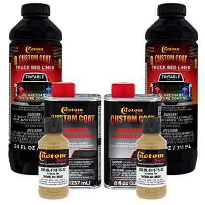Custom Coat Shoreline Beige 2 Quart Spray-On Urethane Truck Bed Liner Kit