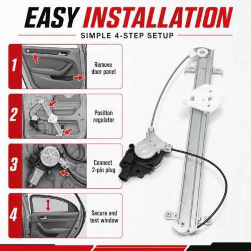 Nakkaa Front Left Window Regulator Compatible with Forester 2009-2013