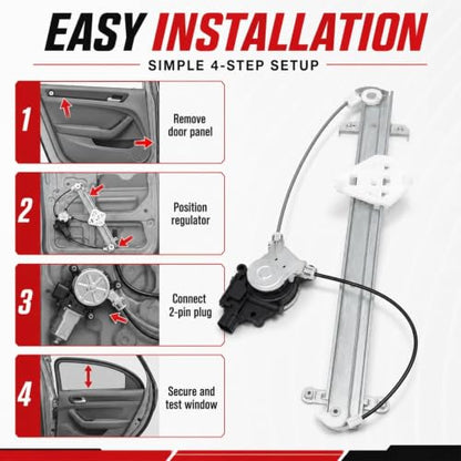 Nakkaa Front Left Window Regulator Compatible with Forester 2009-2013