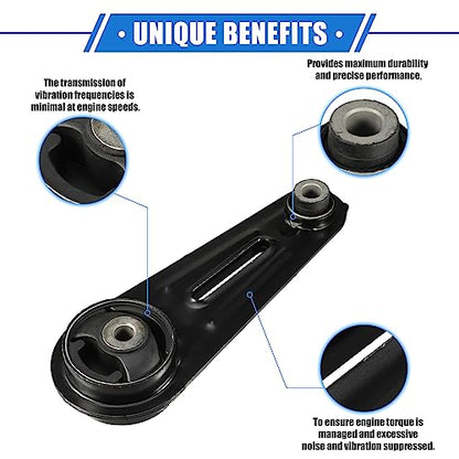 Engine Mount Compatible for Nissan Rogue 2008-2015, Anti Deform Metal Black No.11360JD01A/11360JD00A Mount Bracket