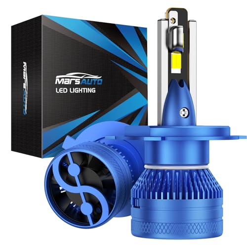 Marsauto H4/9003 Fog Bulbs, Super Bright, Long Lifespan, Plug and Play, Pack of 2 - color: White, size: H4