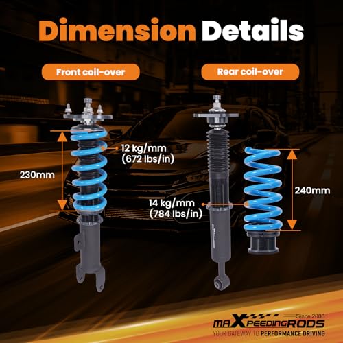 maXpeedingrods T6 Upgraded Coilovers for Dodge Charger RWD 2011-2022