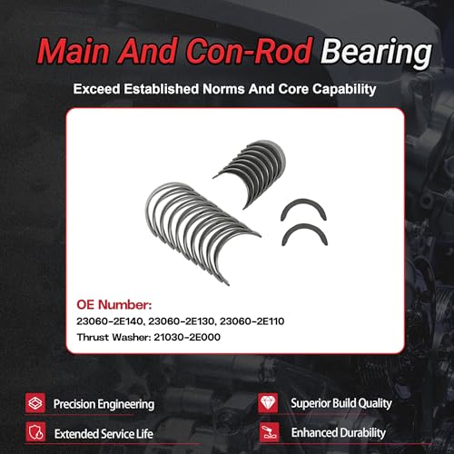 G4NC 2.0 Rebuild Kit w/Crankshaft & Gasket Set & Piston & Con-Rod - color: QD-DTB-G4NC-001