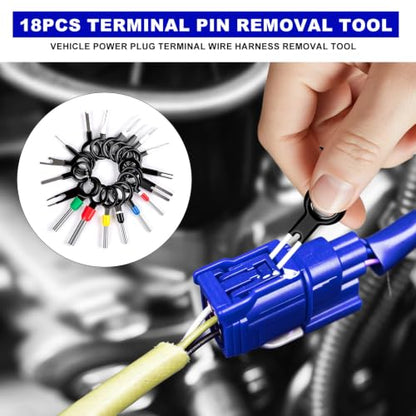 46 Pcs Hook and Pick Set Car Trim Removal Tool Kit Clip Removal Tool Blue - color: Blue, size: 46 PCS