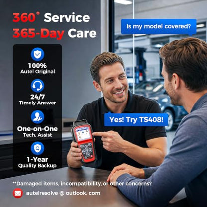 Autel TS408 TPMS Programming Tool, Tire Pressure Sensor Replacement Scanner