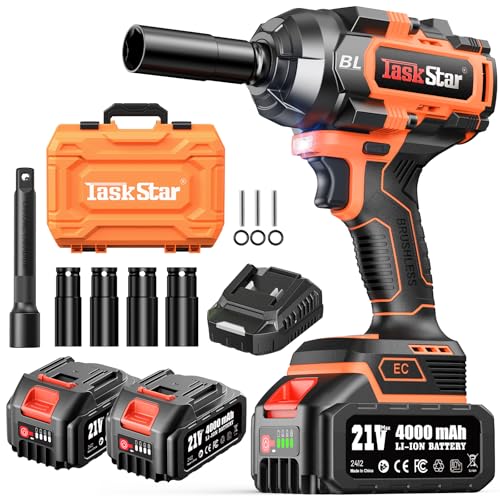 TaskStar 1500N.m 1/2" Cordless Impact Wrench for Auto Repair - style: 1500Nm