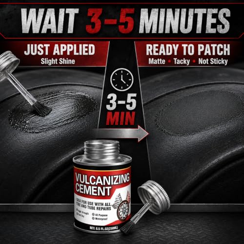 Tire Patch Glue, Clear Vulcanizing Cement, Tire Repair Kit 250ml - color: White