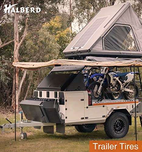 HALBERD Trailer Tires ST205/75R14, 8PR Load Range D, Radial Tires, Set of 4 - size: 205/75R14 8PR