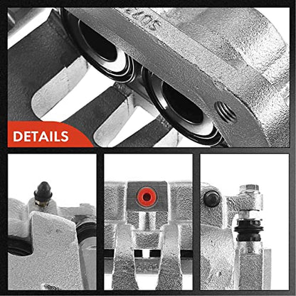 A-Premium Rear Right Passenger Disc Brake Caliper with Bracket - style: Rear Passenger