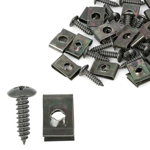 20 Sets 4.2x16mm U Clip Screw Assortment with Screws