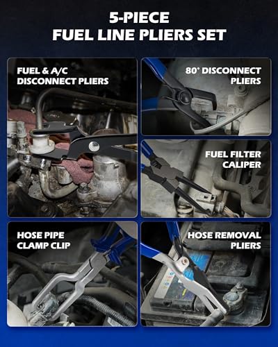 OMT14pc Fuel Line Pliers &Hose Clamp Pliers Set, Fuel Line Disconnect Tool - size: Hose Clamp Pliers Set-14pc