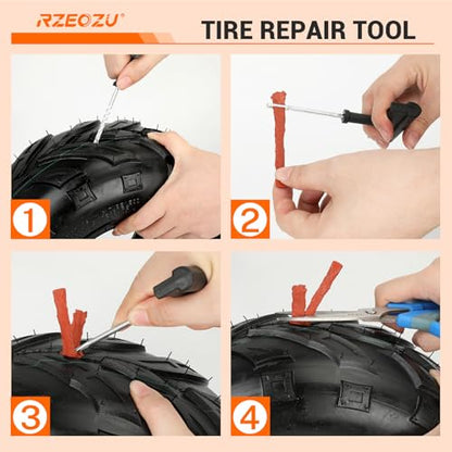 145/70-6 Tires Mini Bike Front Wheel Rims and Tire for CT100U GMB100 - style: Front Rim and Tire