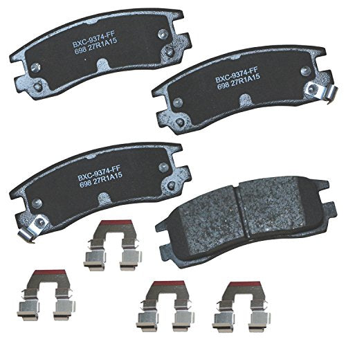 Bendix Premium SBC698 Ceramic Rear Brake Pads for Select Models Buick,LaCrosse,Regal,Rendezvous,Chevy,Monte Carlo,Venture,Olds,Intrigue,Silhouette,Pontiac Aztek,Grand Am,Prix,Montana - style: SBC698