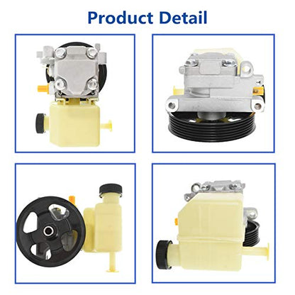 labwork Power Steering Pump with Pulley Replacement for Mazdaspeed 6 2.3L L4 2006-2007 BT50 21-162