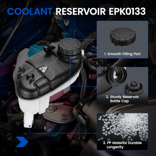 EPK0133 Coolant Tank for Mercedes CLA/GLA/B 13-20 - color: White, size: EPK0133