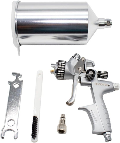 LAUCO KOTA HVLP Spray Gun Nozzle, Compact Aluminum Paint Sprayer (1.3 mm) 60819 - size: 1.3 mm