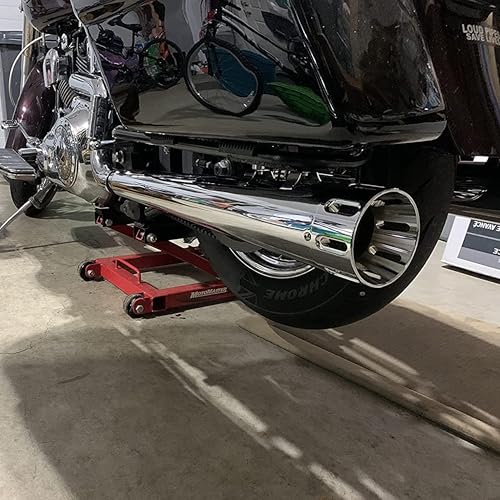 SHARKROAD 4.4" Chrome Slip On Mufflers - style: HDMF-MP9505CC, Chrome